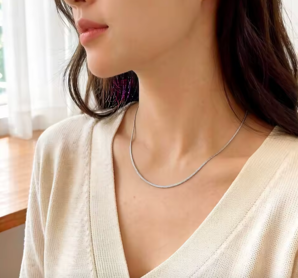925 Sterling Silver Snake Chain Necklace
