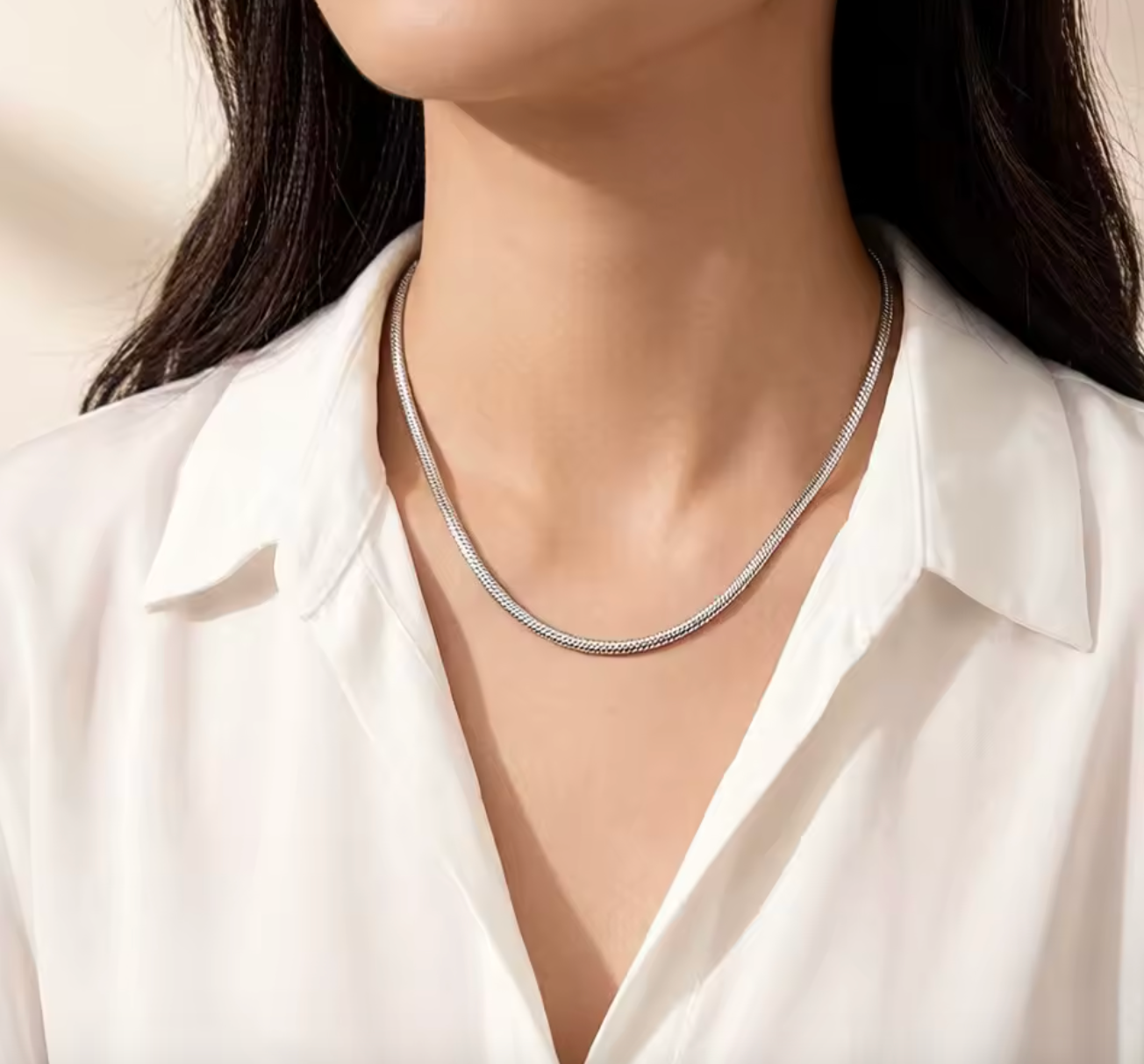 925 Sterling Silver Snake Chain Necklace