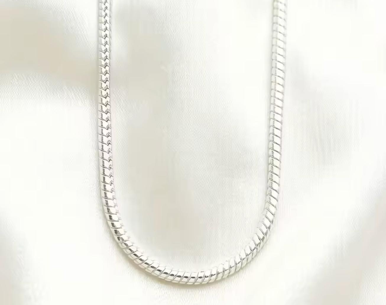 925 Sterling Silver Snake Chain Necklace