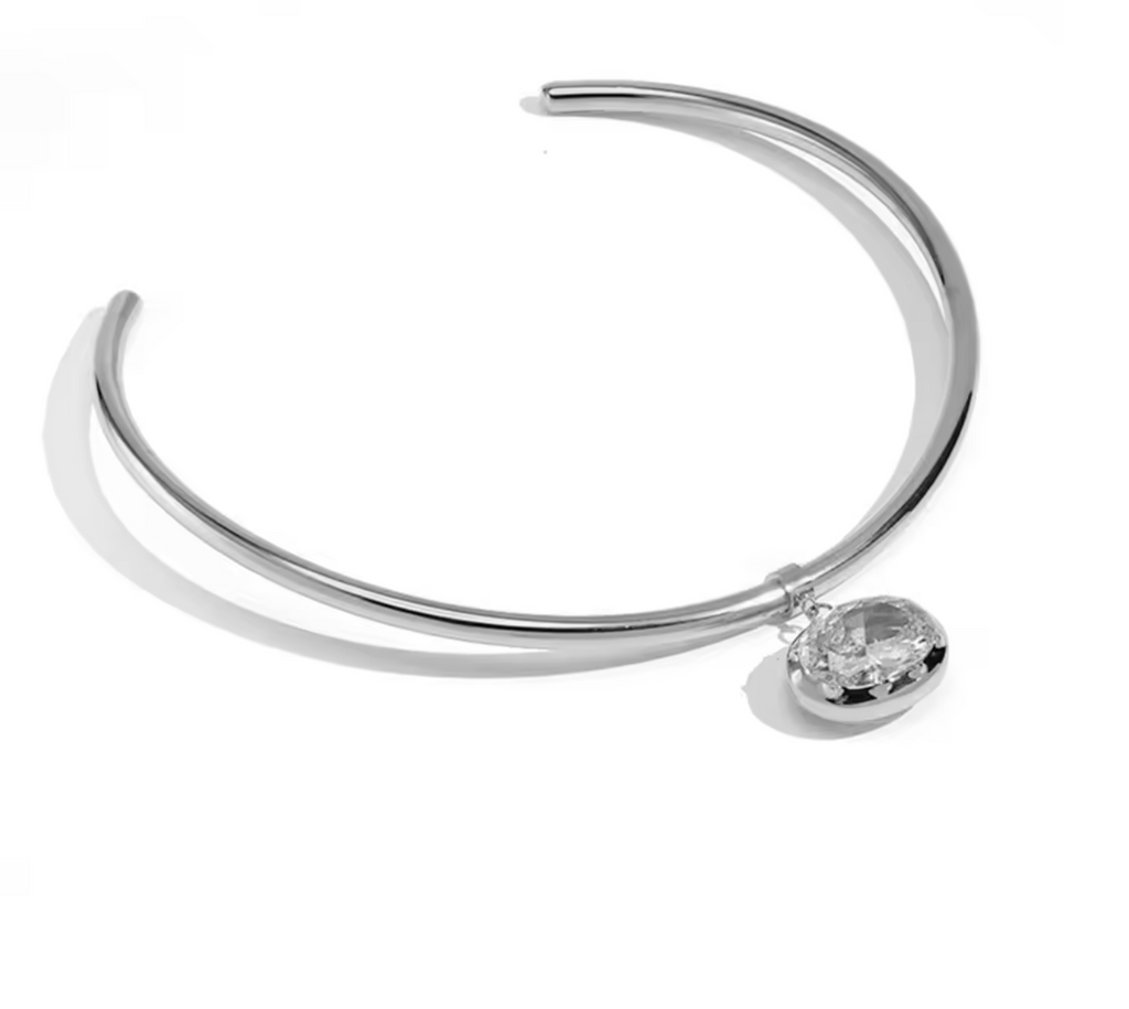 925 Sterling Silver Necklace with Moonstone
