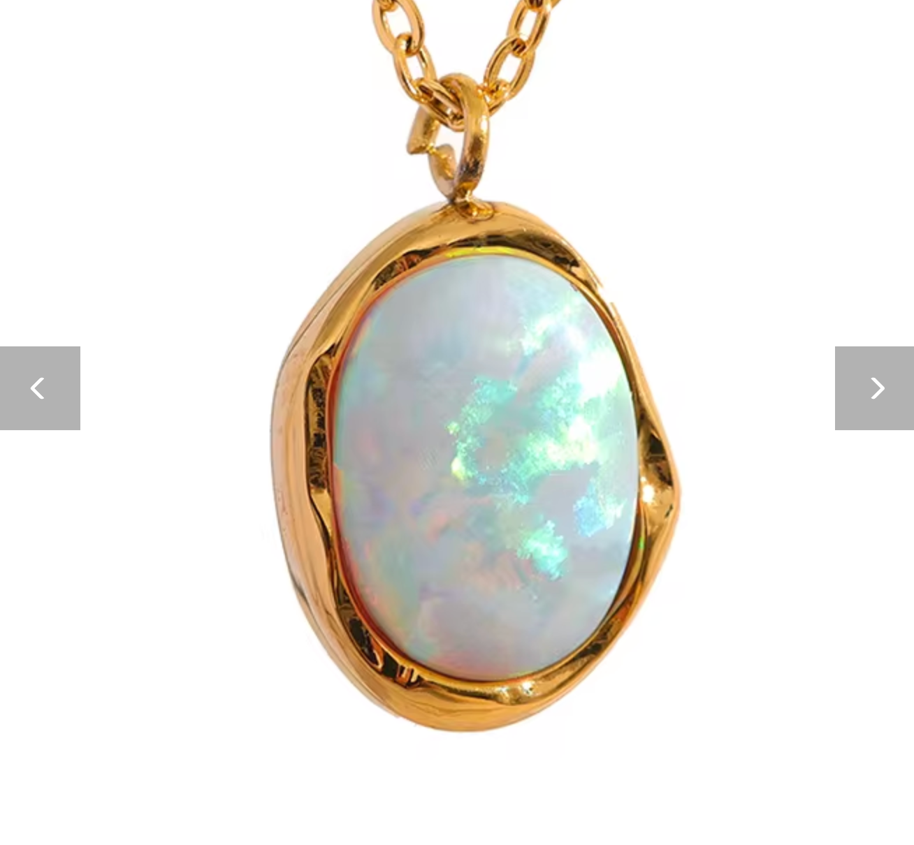 Stylish Opal Stone Minimalist Pendant Necklace